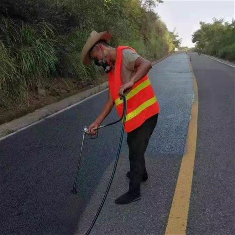 海东 彩色防滑路面的底涂是保障路面附着力